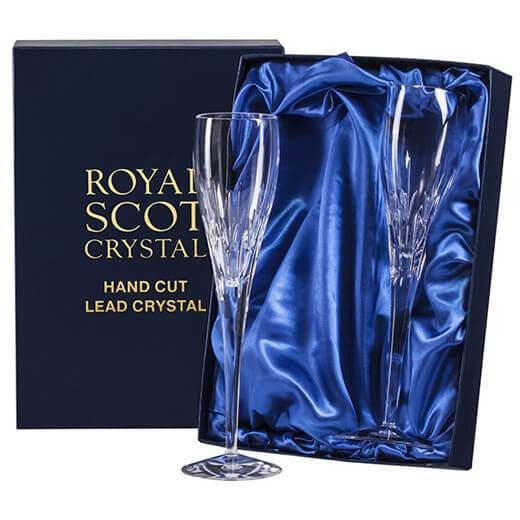 Sapphire - poháre na šampanské 2 ks - Krištáľové poháre - 