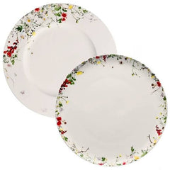 kvetinové taniere, plytký tanier, porcelánový tanier