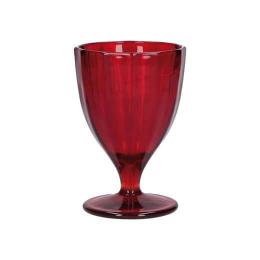 sklenený pohár na víno červený